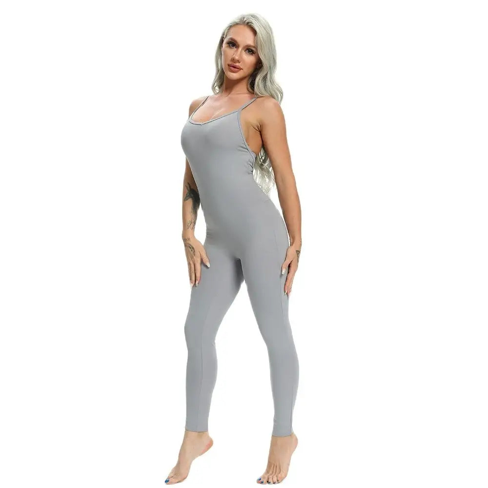 Sexy Backless Yoga Jumpsuit