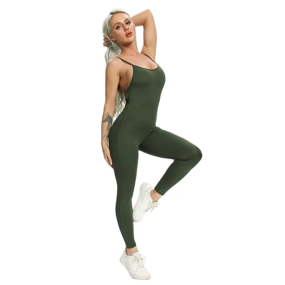 Sexy Backless Yoga Jumpsuit