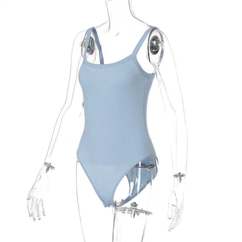 Sleeveless Strap Bodysuit