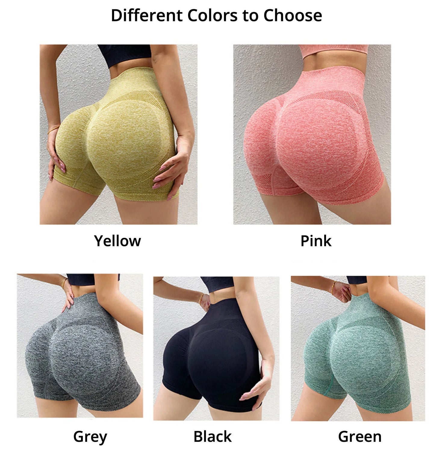 High Waist Scrunch Leggings Shorts