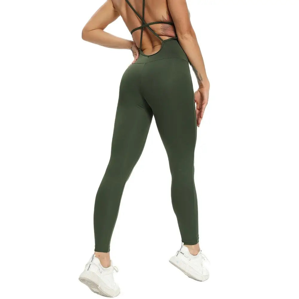 Sexy Backless Yoga Jumpsuit