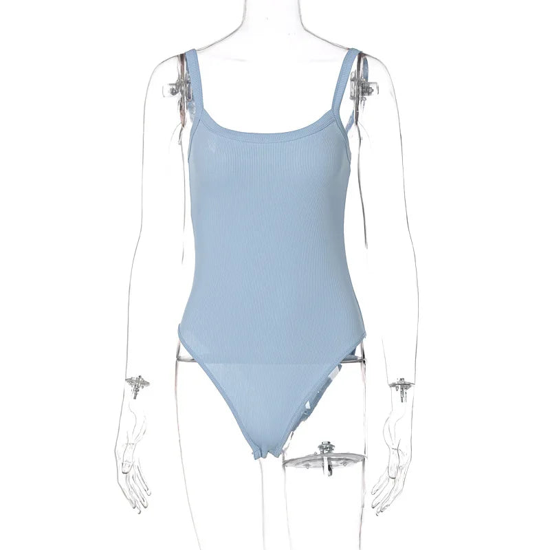 Sleeveless Strap Bodysuit